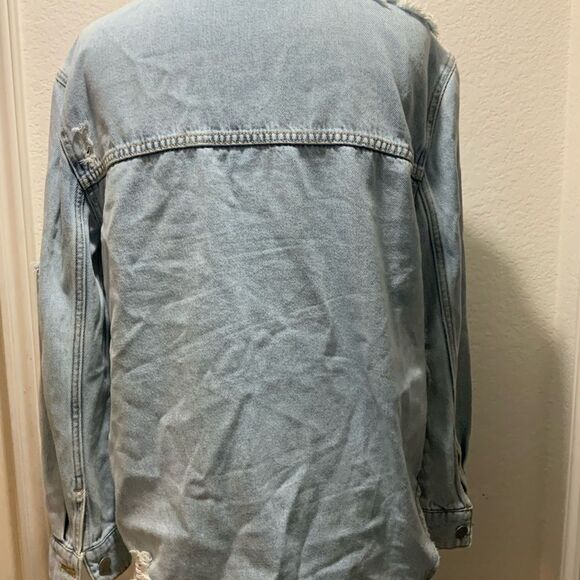 Dear John denim jean jacket cut out size S - Picture 5 of 13